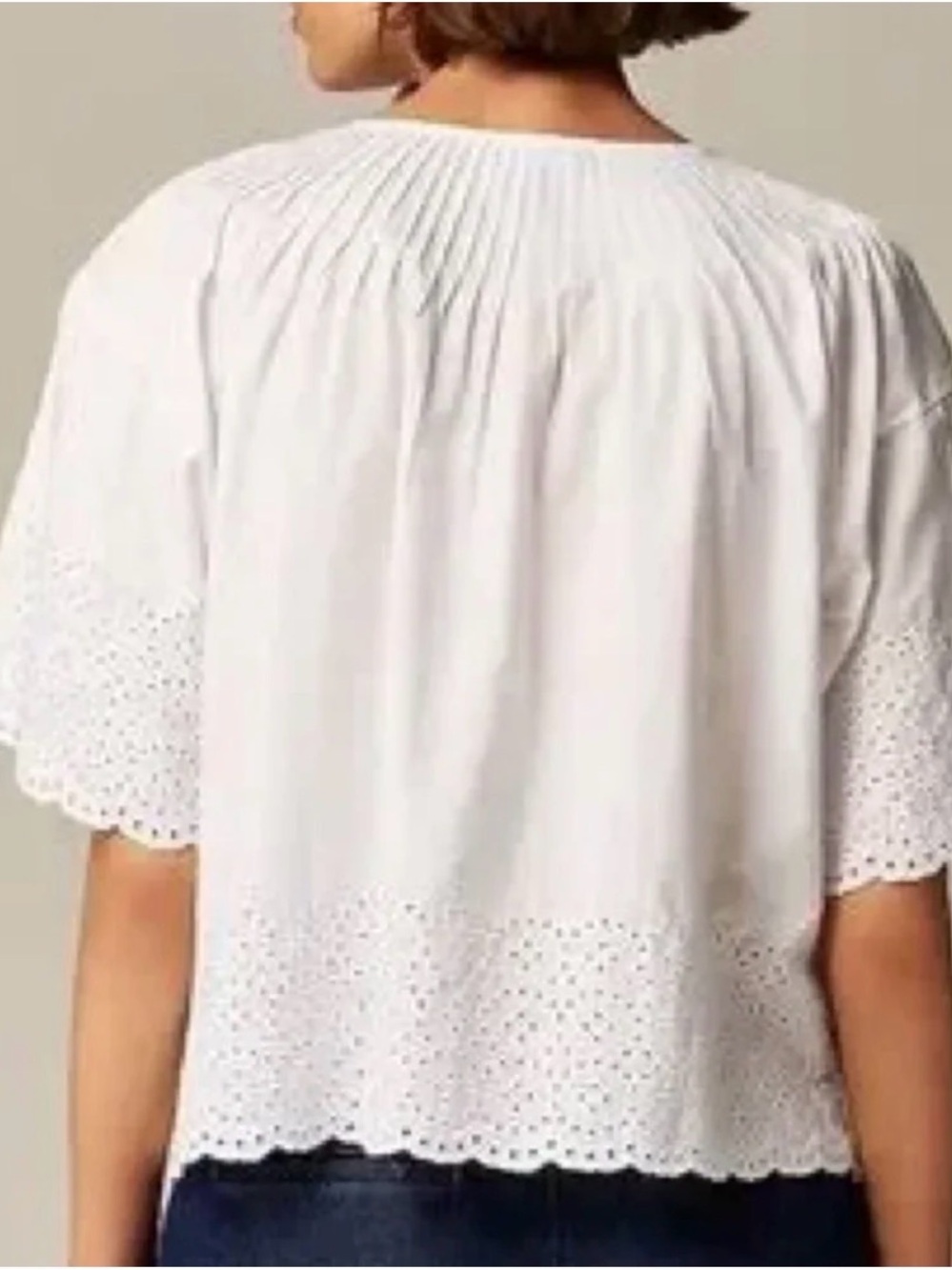 J. Crew Jolie Top in Eyelet cotton poplin - Picture 6 of 6